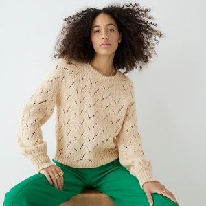 J. CREW Pointelle Crewneck Sweater RESERVED